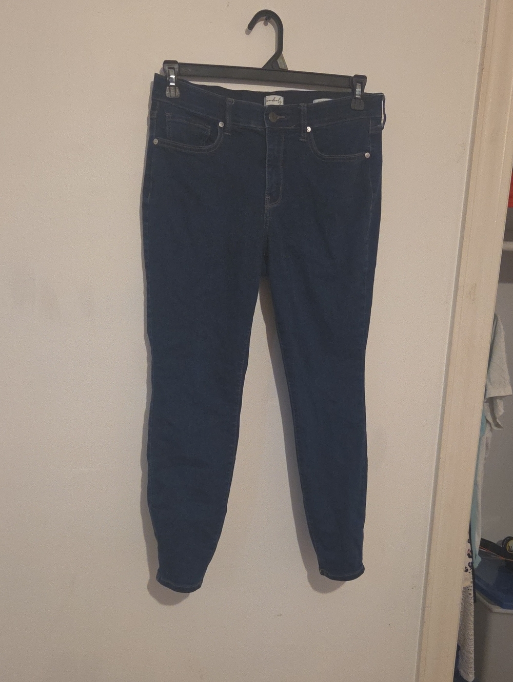 Wonderly Navy Skinny Jeans